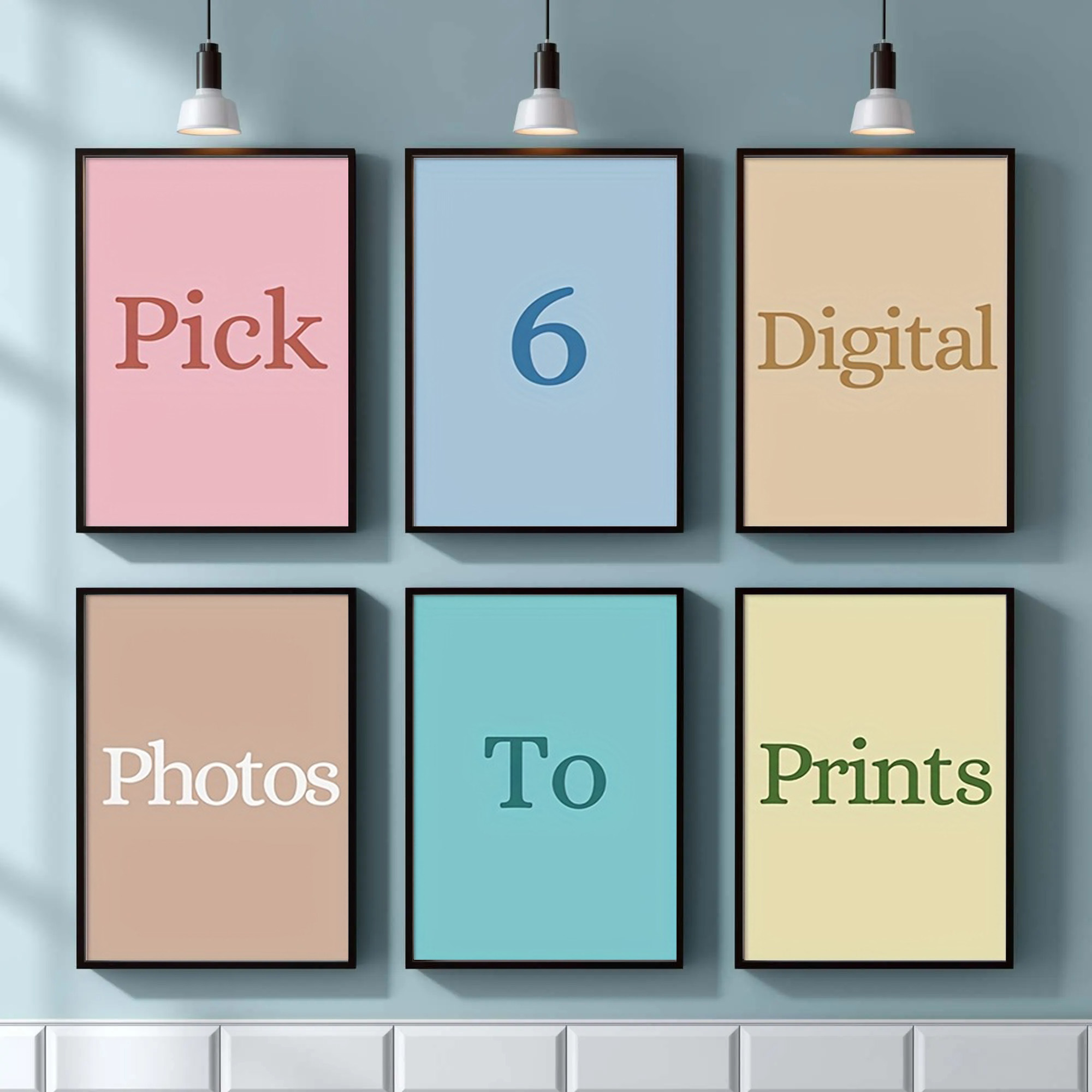Home Decor Wall Art - 4/5/6 قطع طباعة قماشية مخصصة بصور