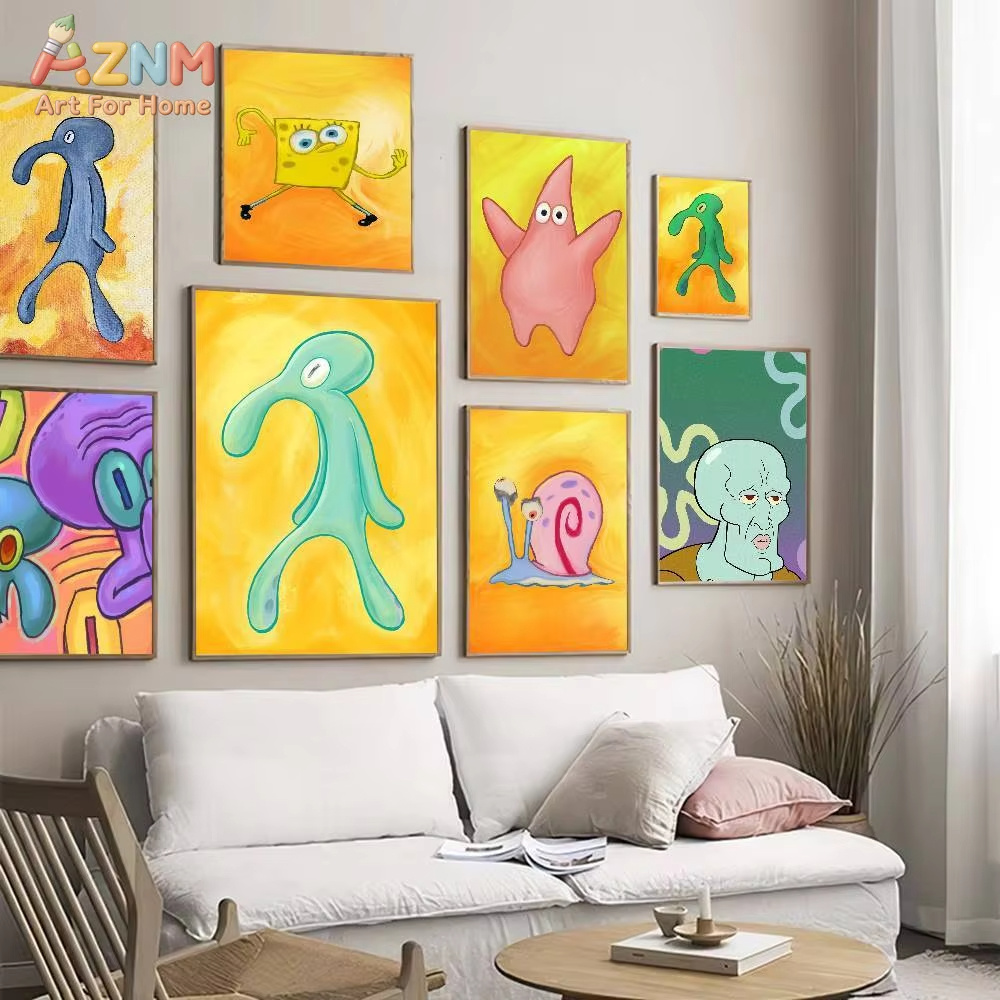 Abstract Oil Painting - لوحة فنية جدارية من القماش بدون