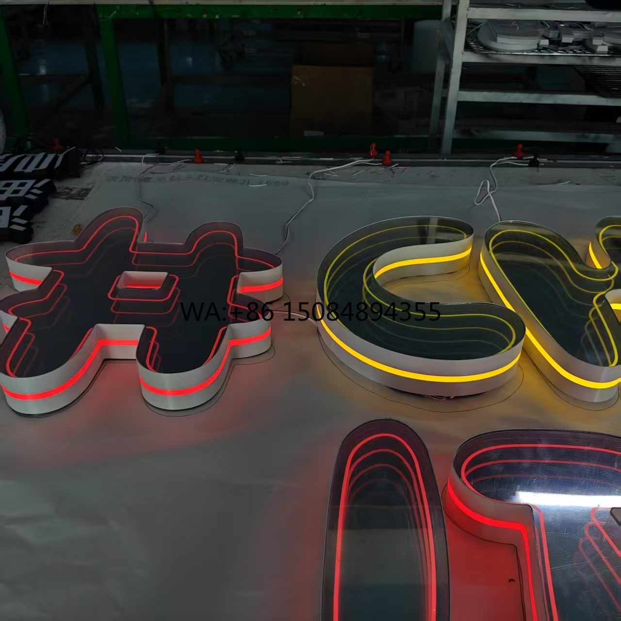 Neon Sign Led Custom - لافتة نيون مخصصة بتصميم لانهائي ثلاثي