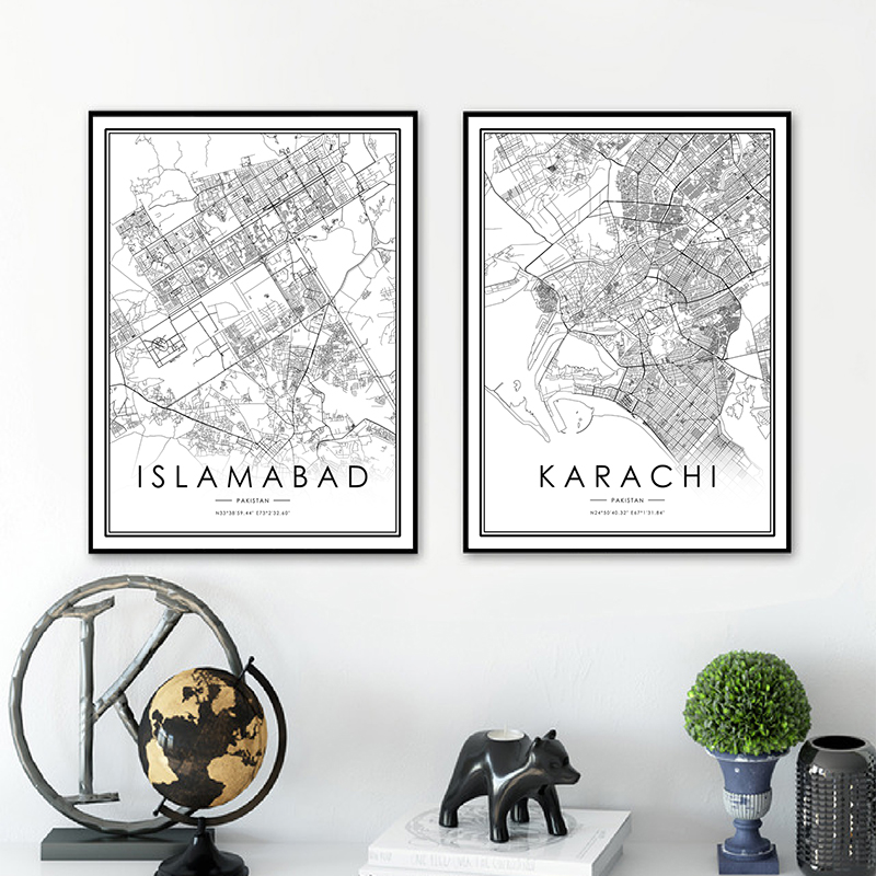 Home Decor Karachi - كراتشي خريطة المدينة المشارك إسلام أباد