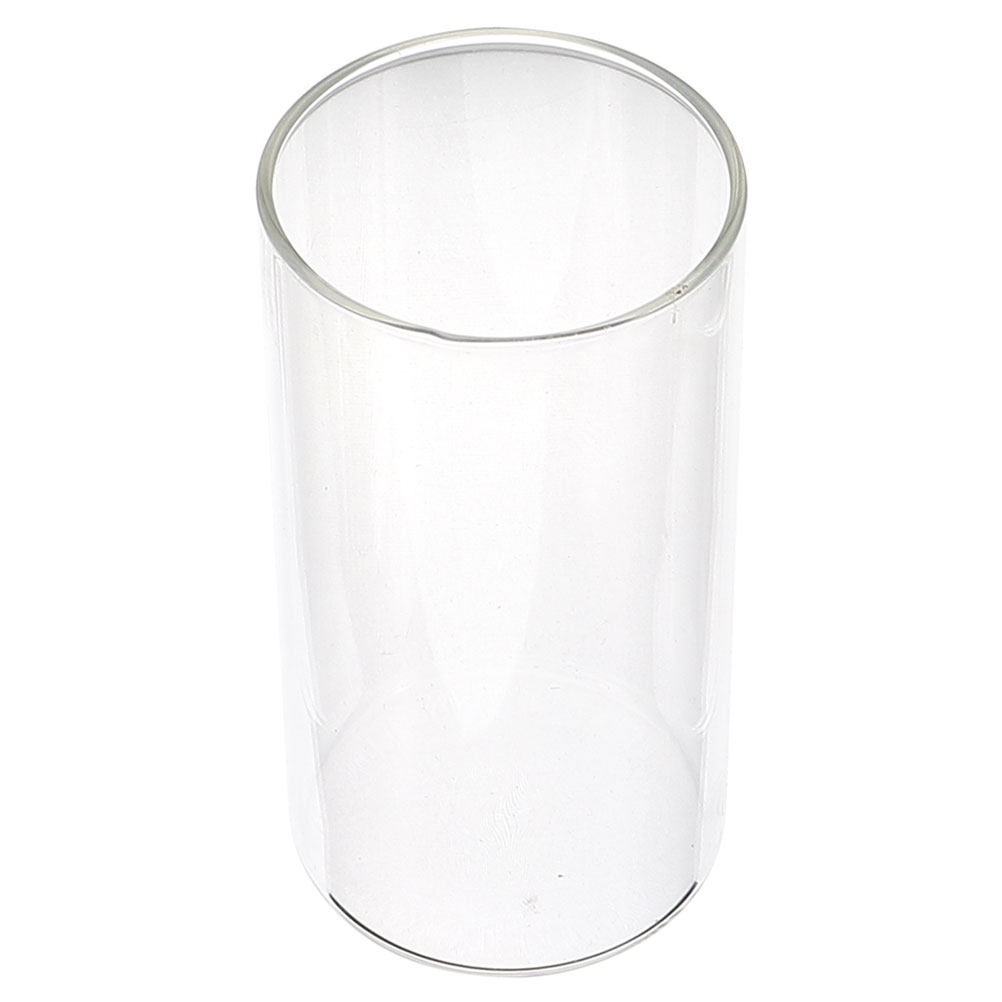 Home Decor Glass - حامل شموع زجاجي شفاف للشموع الأسطوانية،
