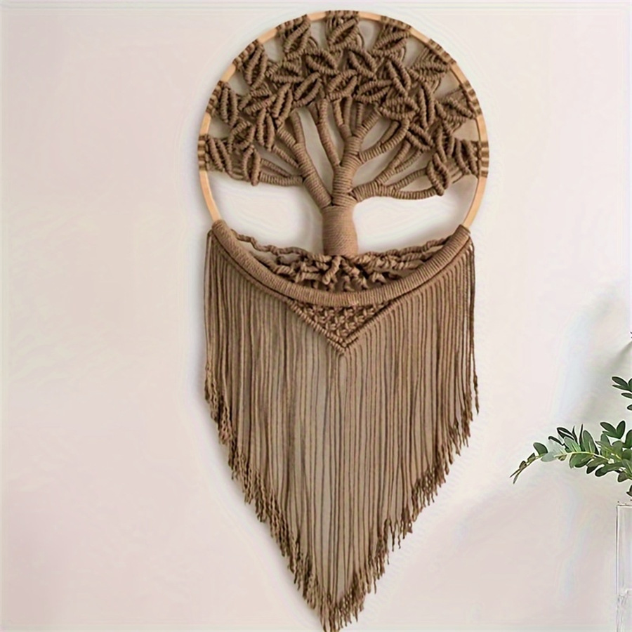 Macrame Wall Hanging - شجرة الحياة مكرمة الجدار شنقا ،