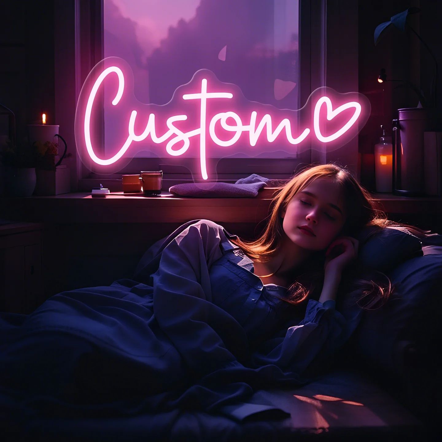 Neon Sign Led Custom - علامة نيون LED مخصصة على شكل