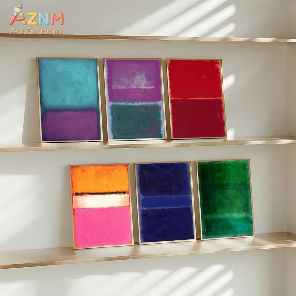 Abstract Oil Painting - لوحة فنية جدارية من القماش بنمط