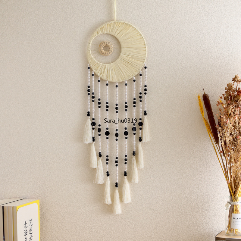 Macrame Wall Hanging - صائد أحلام نورديكي مجوف بحلقة مزدوجة