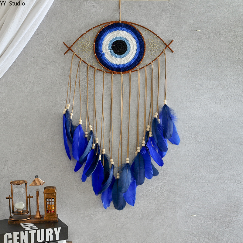 Home Decor Gift - معلقات جدارية يدوية الصنع بتصميم عين