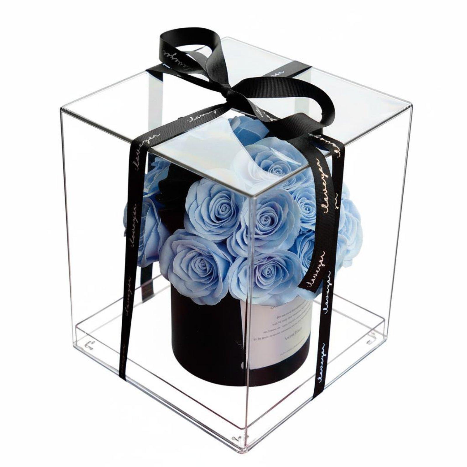 Home Decor Gift - باقة صابون أكريليك مع ورود معطرة