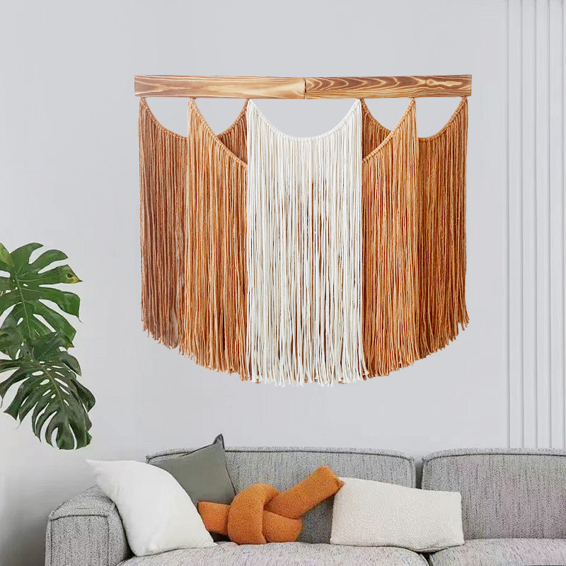 Macrame Wall Hanging - معلقة جدارية كبيرة من الماكراميه، ديكور