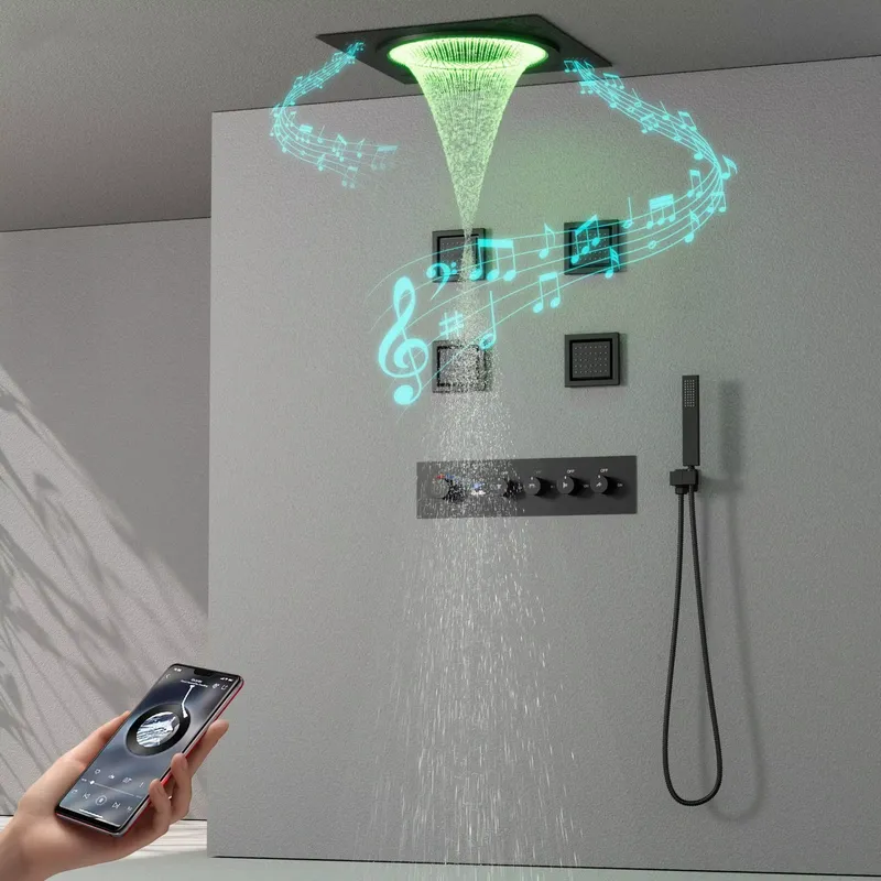 مجموعة دش ذكية بإضاءة LED مع ن - مراجعة Home Decor Gift وسعره