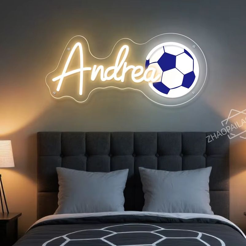 اسم مخصص النيون للأطفال كرة ال - مراجعة Home Decor Nearby وسعره