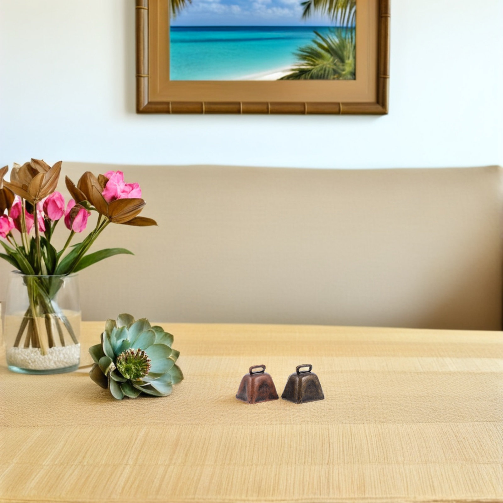 8 قطع من أجراس البقر المعدنية  - مراجعة Home Decor Event وسعره