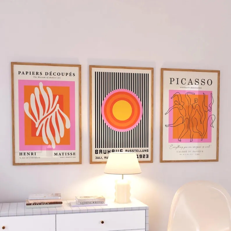 3 قطع من لوحات فنية حديثة بالل - مراجعة Home Decor Foto وسعره