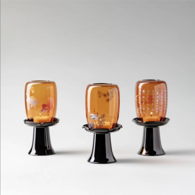حامل شموع زجاجي بتصميم صيني عت - مراجعة Home Decor Glass وسعره