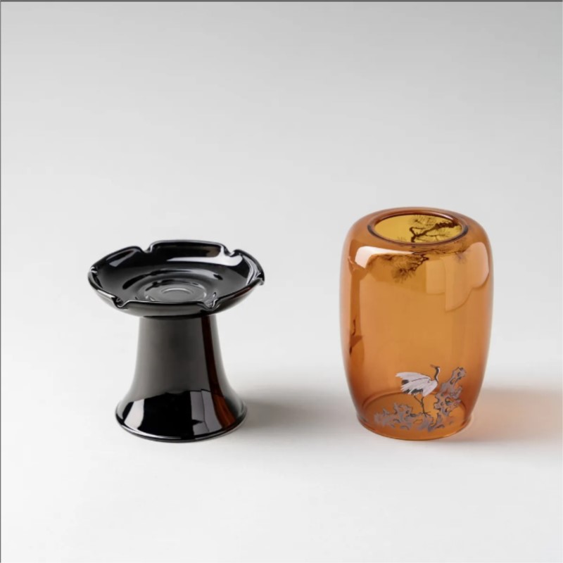 حامل شموع زجاجي بتصميم صيني عت - مراجعة Home Decor Glass وسعره