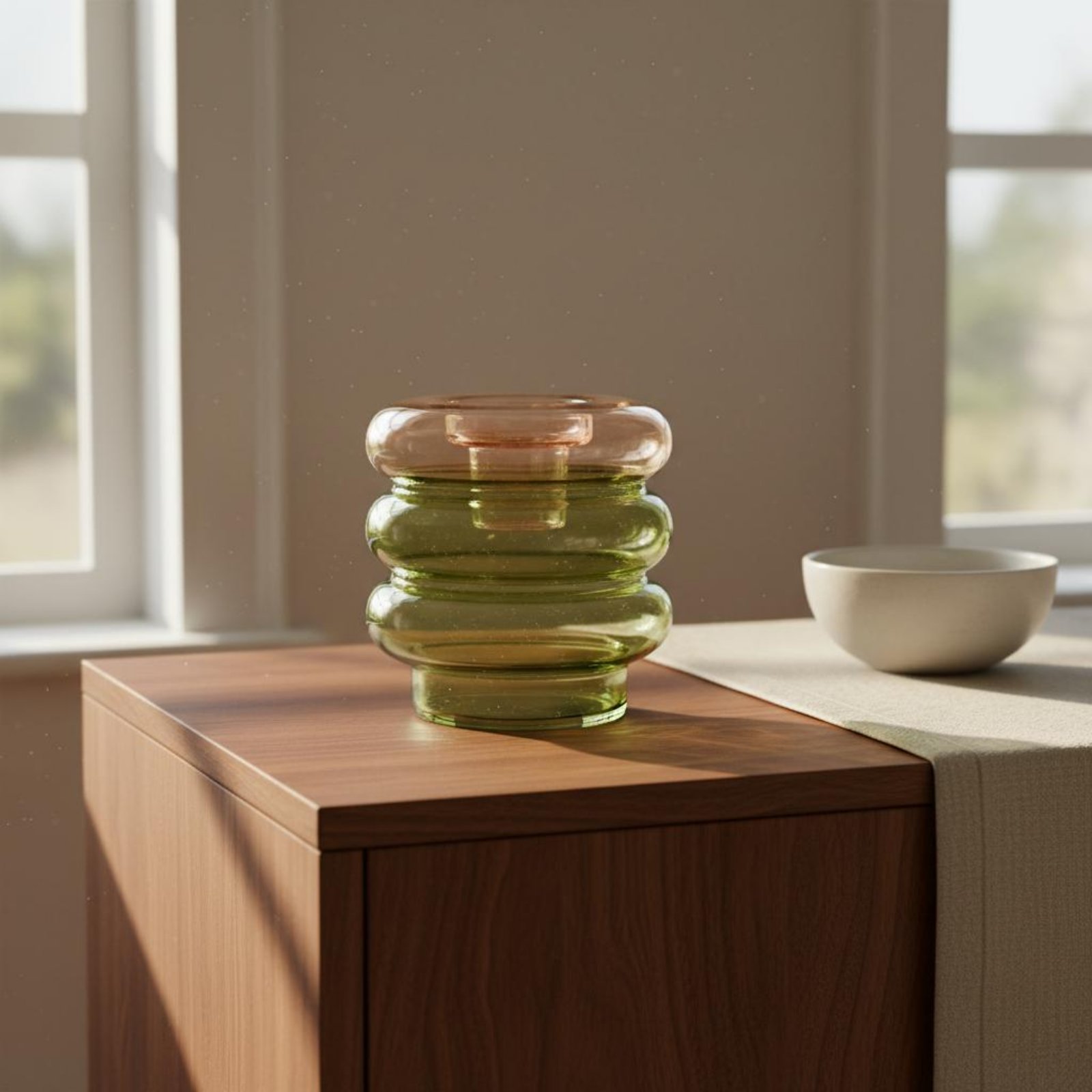 مزهرية زجاجية دائرية شفافة لتز - مراجعة Home Decor Glass وسعره
