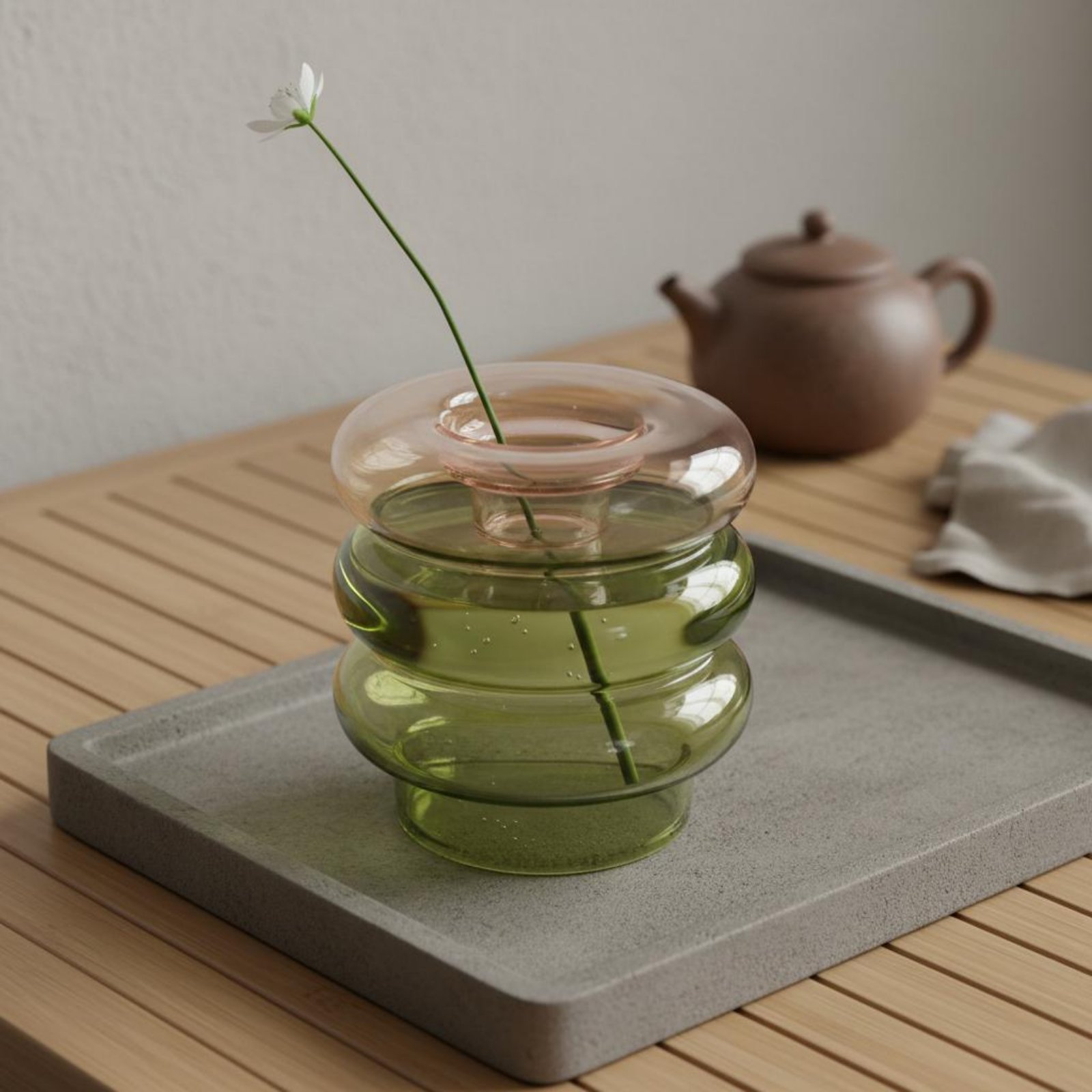 مزهرية زجاجية دائرية شفافة لتز - مراجعة Home Decor Glass وسعره