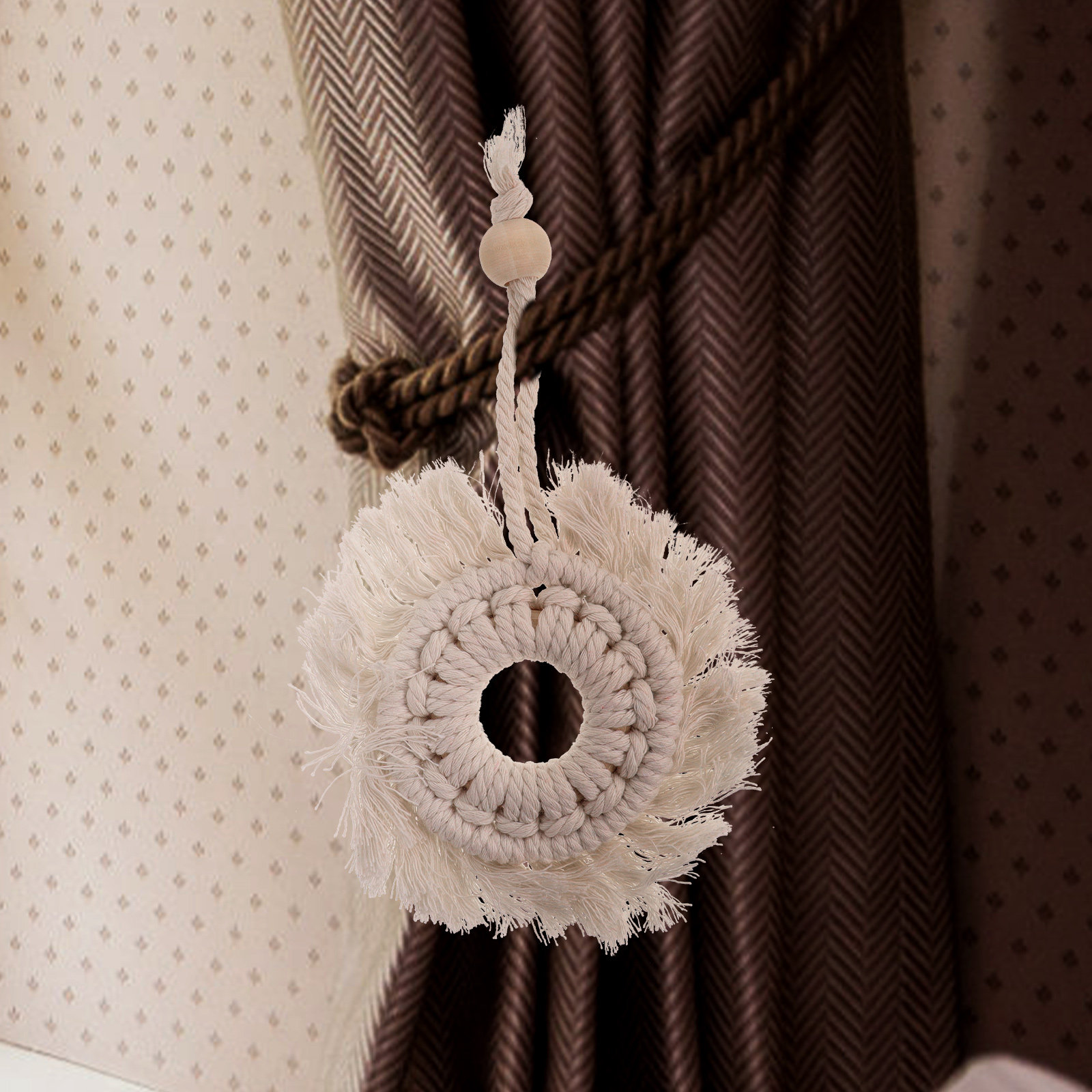 3 قطع من نسيج البوهيمي المعلق  - مراجعة Macrame Wall Hanging وسعره