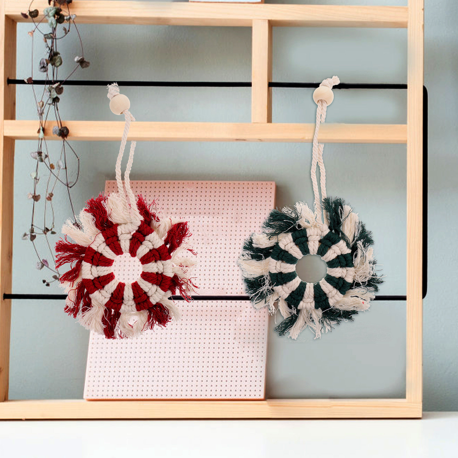 3 قطع من نسيج البوهيمي المعلق  - مراجعة Macrame Wall Hanging وسعره