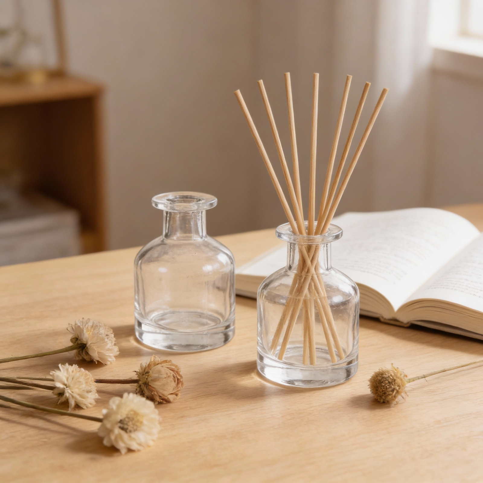 زوج من زجاجات ناشر العطر الزجا - مراجعة Home Decor Glass وسعره