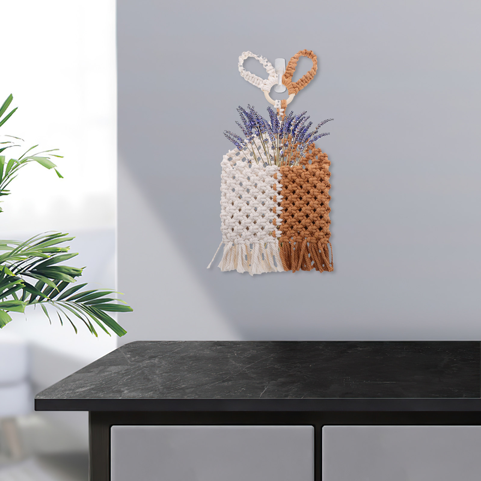 حامل نباتات معلق على الحائط من - مراجعة Macrame Wall Hanging وسعره