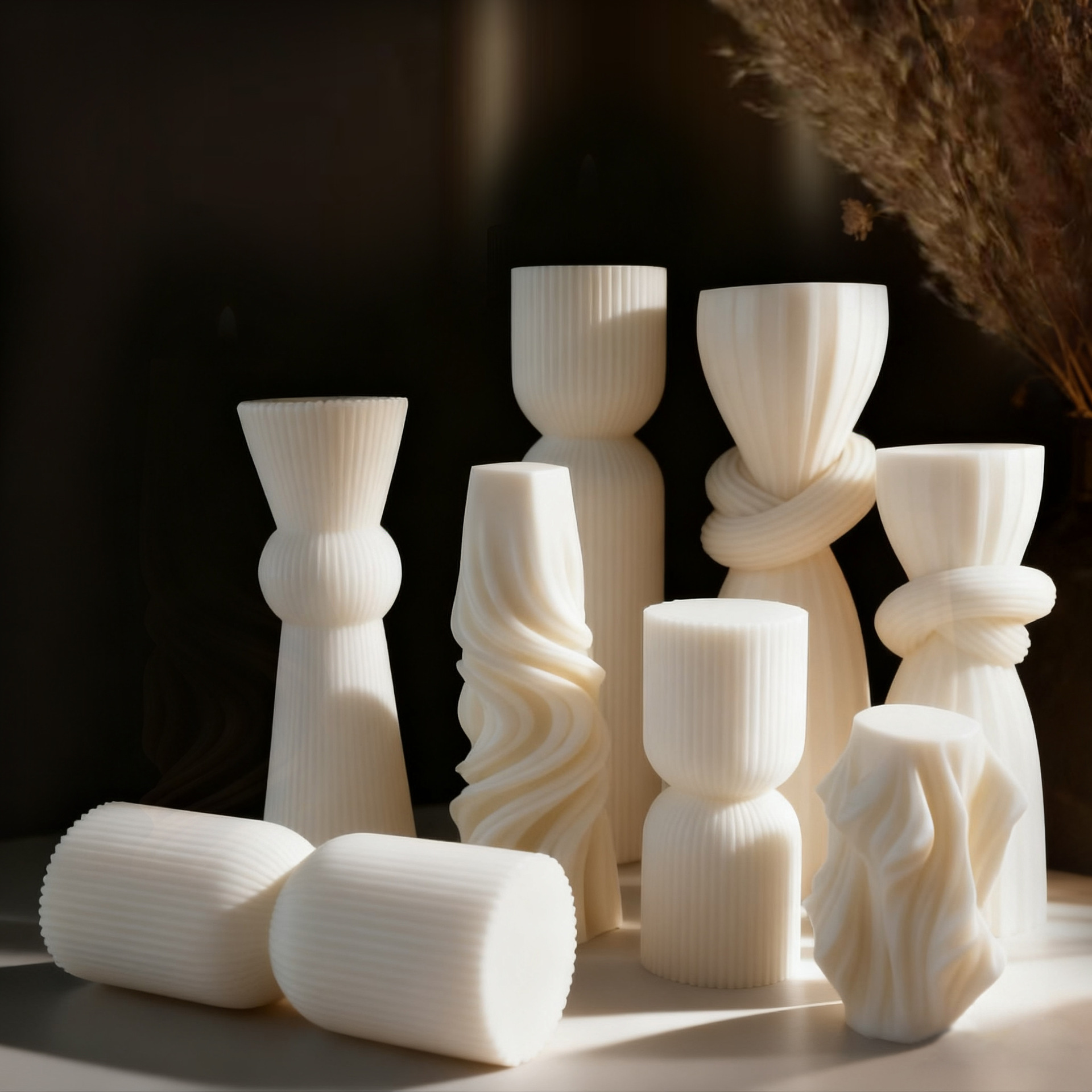 شمعة معطرة بيضاء بتصميم اسكندن - مراجعة Home Decor White وسعره