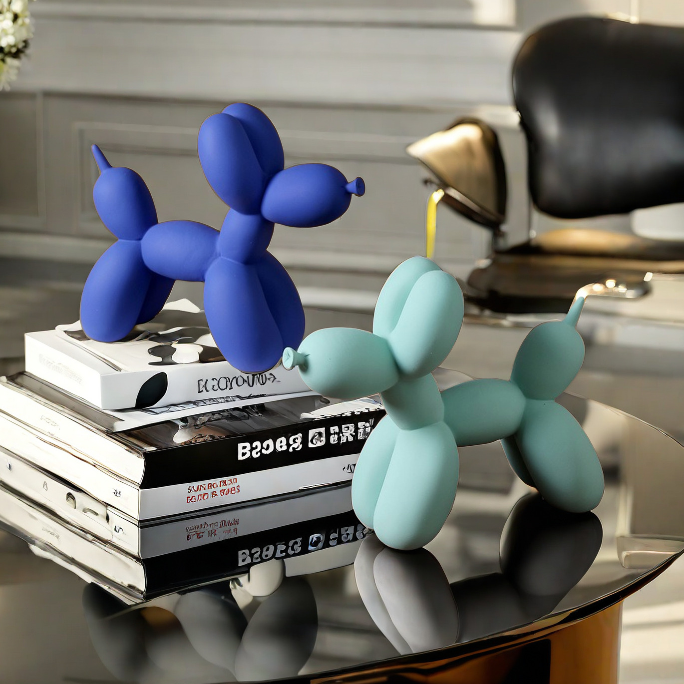 تمثال كلب بالون بلون واحد للدي - مراجعة Home Decor Exhibition وسعره
