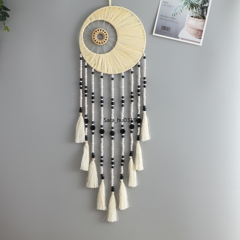 صائد أحلام نورديكي مجوف بحلقة  - مراجعة Macrame Wall Hanging وسعره