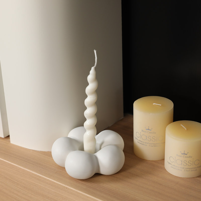 حاملات شموع من البورسلين الأبي - مراجعة Home Decor White وسعره