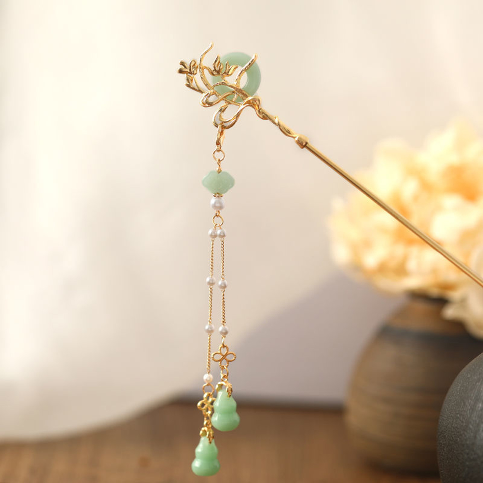 النمط الصيني الزجاج دبوس الشعر - مراجعة Home Decor Glass وسعره