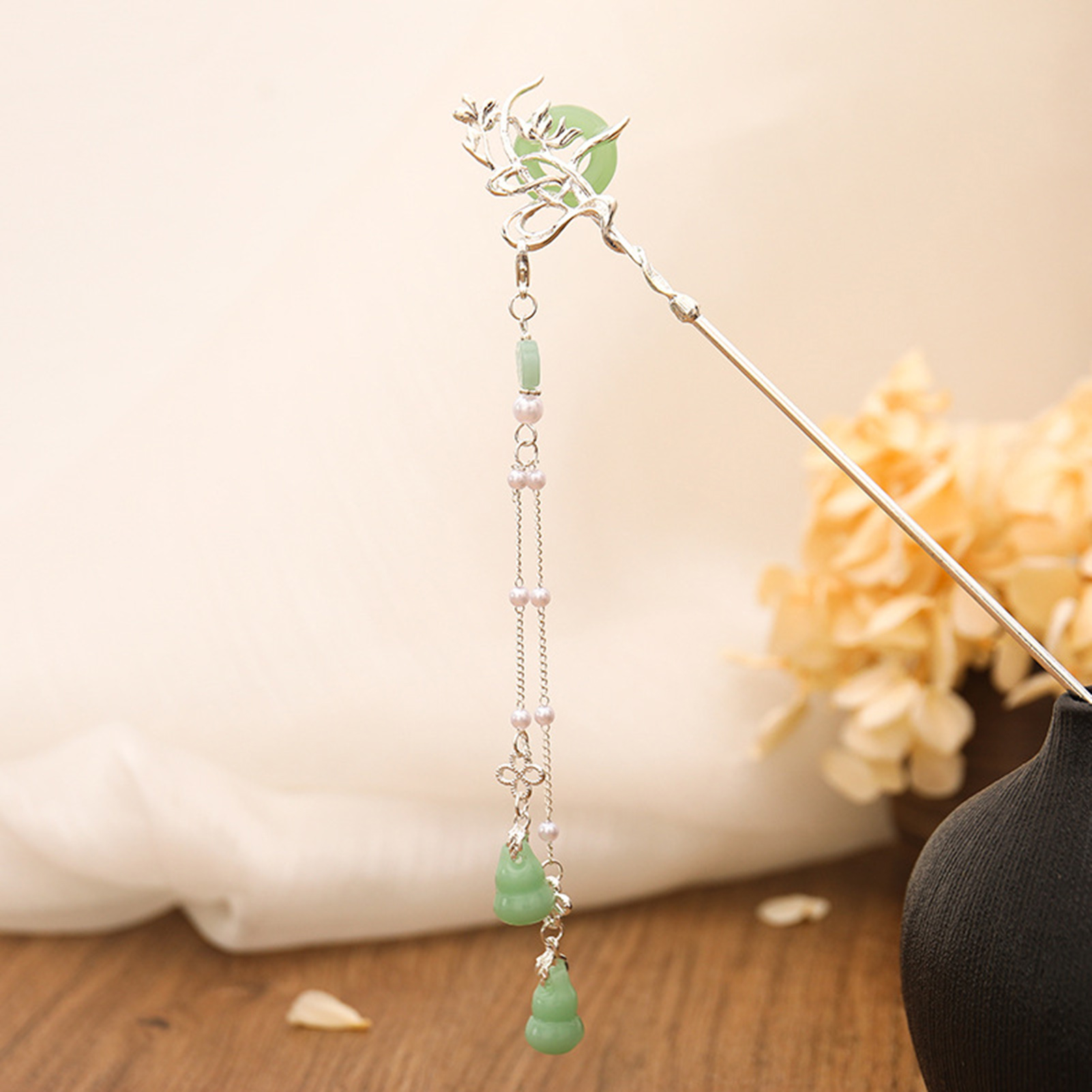 النمط الصيني الزجاج دبوس الشعر - مراجعة Home Decor Glass وسعره