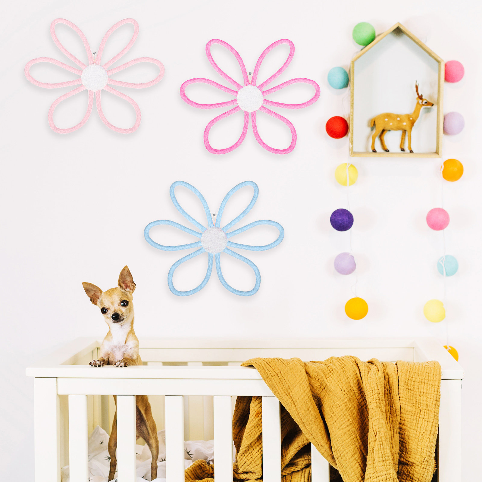 3 قطع ديكور جداري من حبل القطن - مراجعة Macrame Wall Hanging وسعره