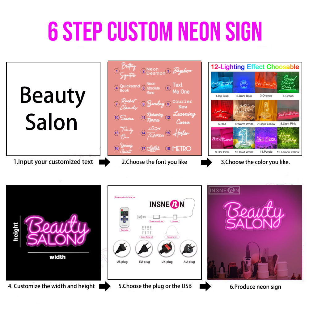 لافتات نيون مخصصة بإضاءة LED،  - مراجعة Neon Sign Led Custom وسعره