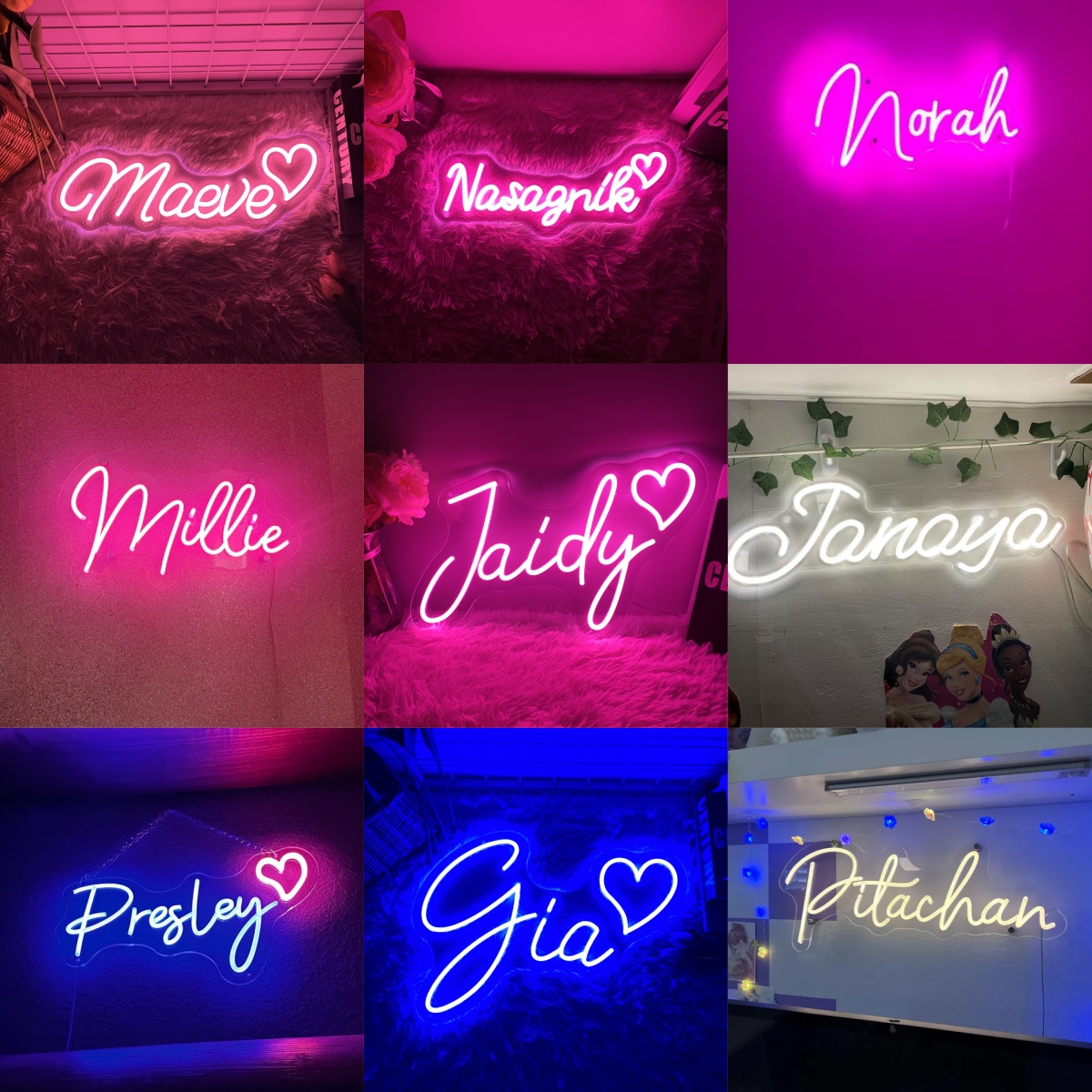 مخصص النيون Led الاطفال اسم أض - مراجعة Neon Sign Led Custom وسعره