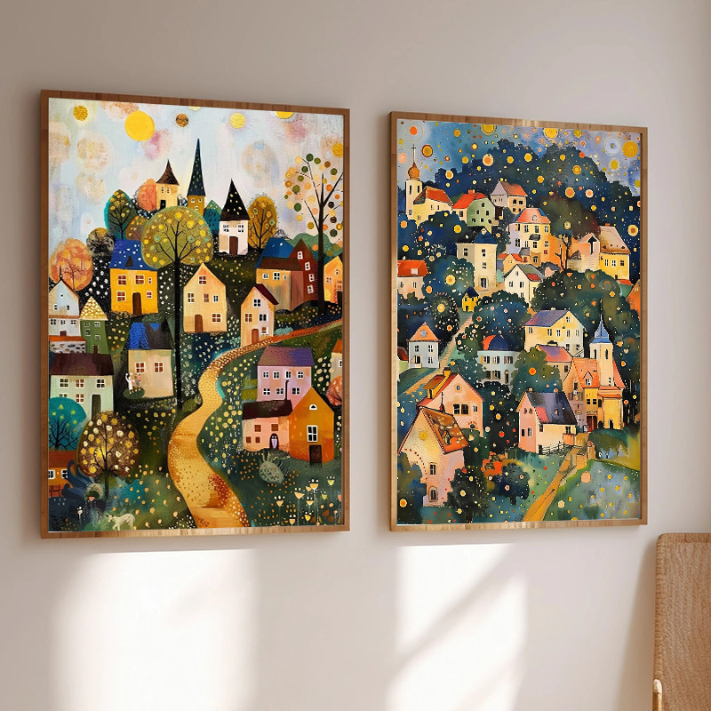 لوحة فنية مطبوعة بتصميم حديقة  - مراجعة Home Decor Exhibition وسعره